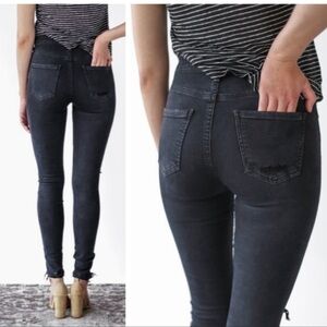 AGOLDE Sophie High Rise Skinny Jeans in Ruthless